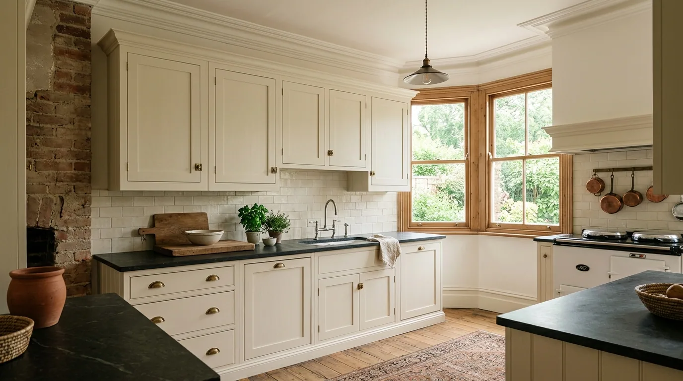 The finished result of professional cabinet painting: the completed work looking clean, correct and — Abilene, TX